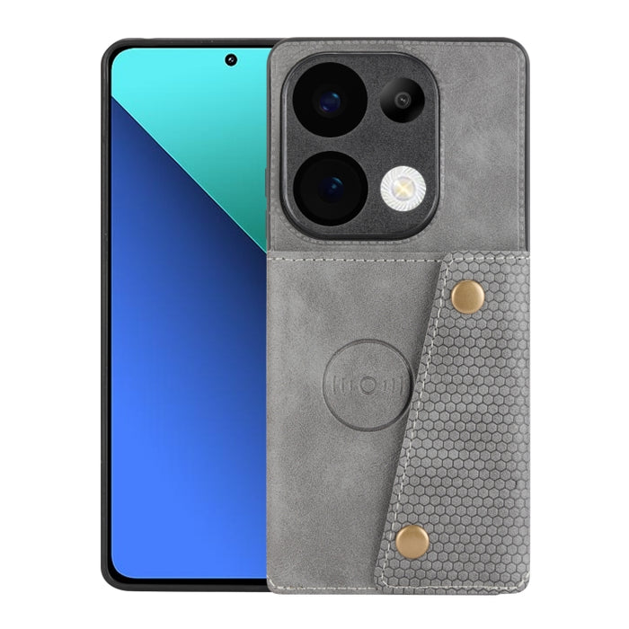 Estuche magnético para teléfono con ranuras para tarjetas con doble hebilla, For Xiaomi Redmi K70 Ultra, For Xiaomi Redmi 13 4G Global, For Xiaomi Redmi Note 13 Pro 4G Global, For Xiaomi Redmi Note 13 4G Global, For Xiaomi 14 Ultra                     ...