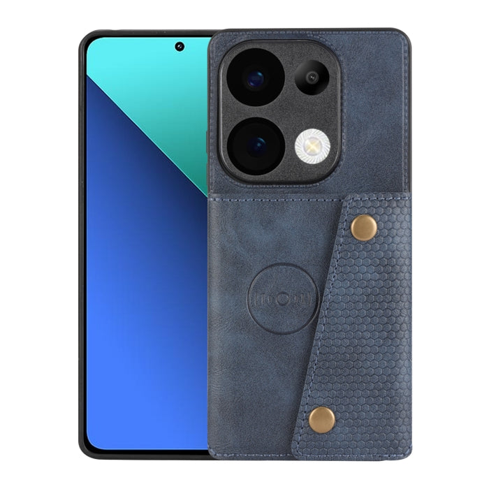 Estuche magnético para teléfono con ranuras para tarjetas con doble hebilla, For Xiaomi Redmi K70 Ultra, For Xiaomi Redmi 13 4G Global, For Xiaomi Redmi Note 13 Pro 4G Global, For Xiaomi Redmi Note 13 4G Global, For Xiaomi 14 Ultra                     ...