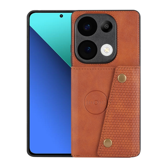 Estuche magnético para teléfono con ranuras para tarjetas con doble hebilla, For Xiaomi Redmi K70 Ultra, For Xiaomi Redmi 13 4G Global, For Xiaomi Redmi Note 13 Pro 4G Global, For Xiaomi Redmi Note 13 4G Global, For Xiaomi 14 Ultra                     ...
