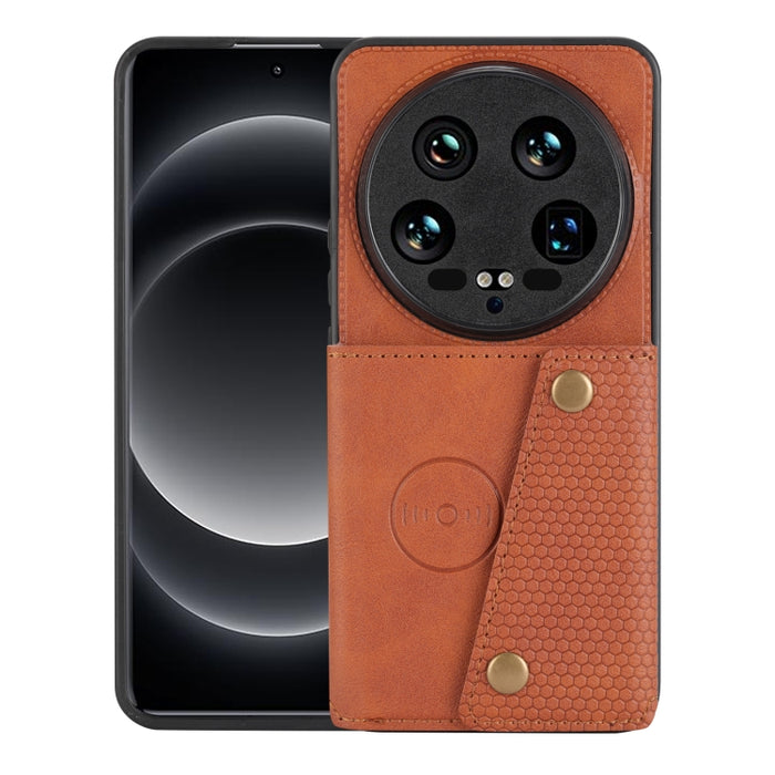 Estuche magnético para teléfono con ranuras para tarjetas con doble hebilla, For Xiaomi Redmi K70 Ultra, For Xiaomi Redmi 13 4G Global, For Xiaomi Redmi Note 13 Pro 4G Global, For Xiaomi Redmi Note 13 4G Global, For Xiaomi 14 Ultra                     ...