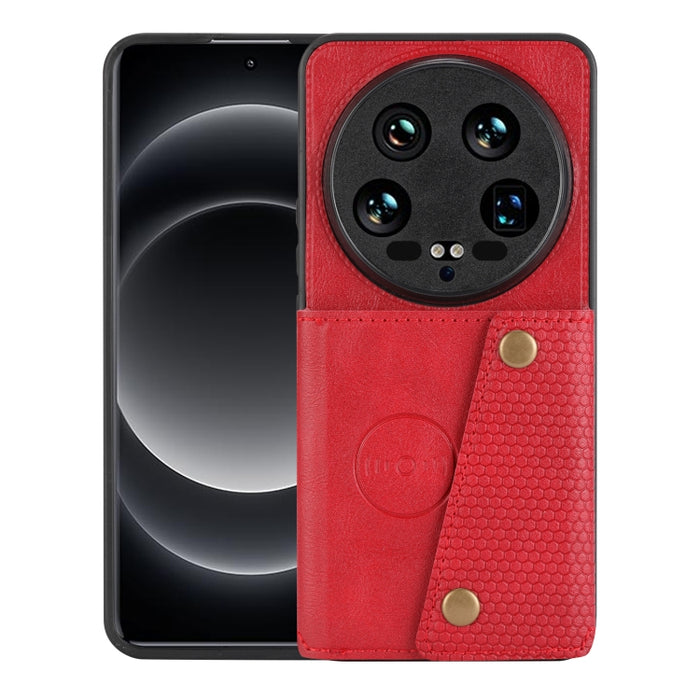 Estuche magnético para teléfono con ranuras para tarjetas con doble hebilla, For Xiaomi Redmi K70 Ultra, For Xiaomi Redmi 13 4G Global, For Xiaomi Redmi Note 13 Pro 4G Global, For Xiaomi Redmi Note 13 4G Global, For Xiaomi 14 Ultra                     ...