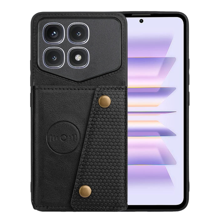 Estuche magnético para teléfono con ranuras para tarjetas con doble hebilla, For Xiaomi Redmi K70 Ultra, For Xiaomi Redmi 13 4G Global, For Xiaomi Redmi Note 13 Pro 4G Global, For Xiaomi Redmi Note 13 4G Global, For Xiaomi 14 Ultra                     ...