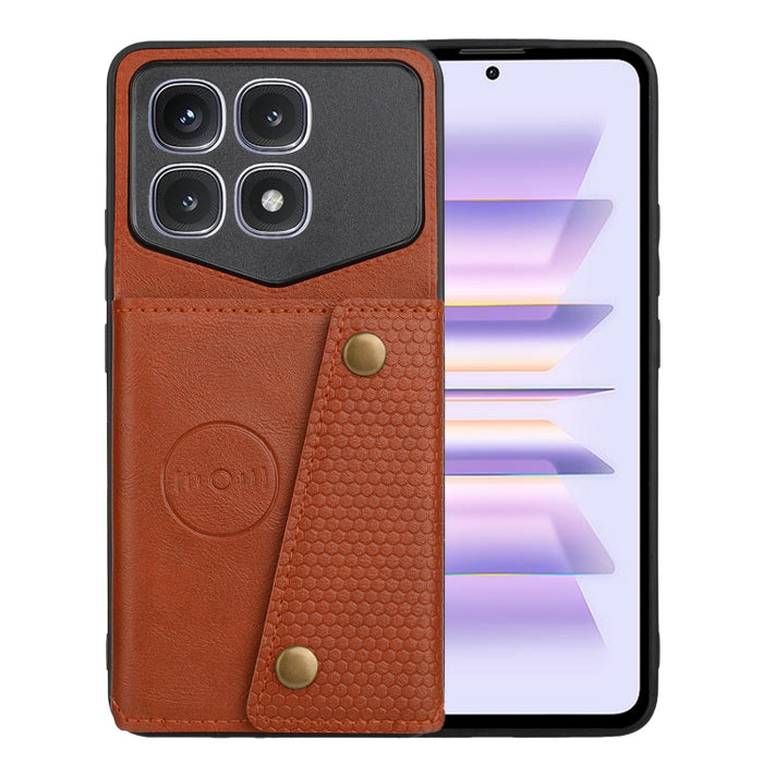 Estuche magnético para teléfono con ranuras para tarjetas con doble hebilla, For Xiaomi Redmi K70 Ultra, For Xiaomi Redmi 13 4G Global, For Xiaomi Redmi Note 13 Pro 4G Global, For Xiaomi Redmi Note 13 4G Global, For Xiaomi 14 Ultra                     ...