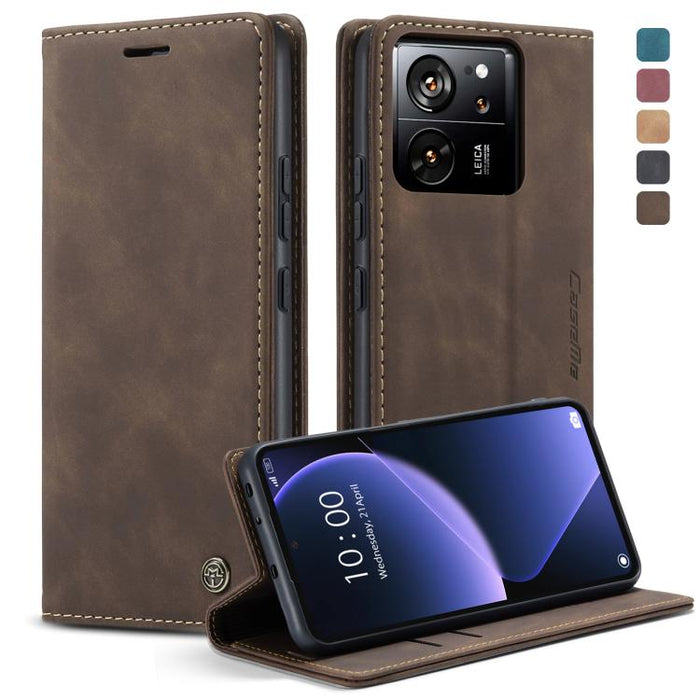 CaseMe 013 Estuche multifuncional de cuero con tapa horizontal para teléfono, For Xiaomi Redmi Note 13 Pro 4G, For Xiaomi Redmi Note 13 4G, For Xiaomi Redmi 13C 4G Global / 13C 5G, For Xiaomi Poco X6 Pro, For Xiaomi Redmi K70E 5G, For Xiaomi 14 Pro    ...