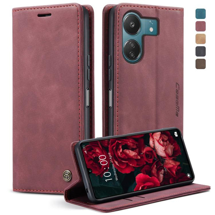 CaseMe 013 Estuche multifuncional de cuero con tapa horizontal para teléfono, For Xiaomi Redmi Note 13 Pro 4G, For Xiaomi Redmi Note 13 4G, For Xiaomi Redmi 13C 4G Global / 13C 5G, For Xiaomi Poco X6 Pro, For Xiaomi Redmi K70E 5G, For Xiaomi 14 Pro    ...