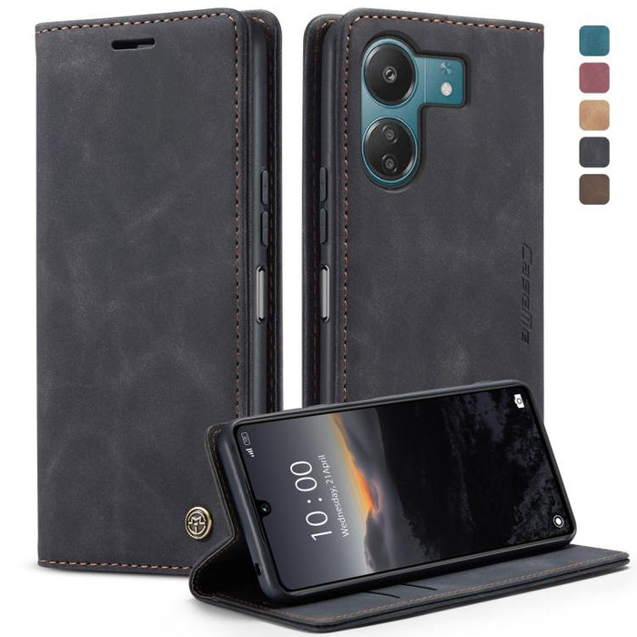 CaseMe 013 Estuche multifuncional de cuero con tapa horizontal para teléfono, For Xiaomi Redmi Note 13 Pro 4G, For Xiaomi Redmi Note 13 4G, For Xiaomi Redmi 13C 4G Global / 13C 5G, For Xiaomi Poco X6 Pro, For Xiaomi Redmi K70E 5G, For Xiaomi 14 Pro    ...