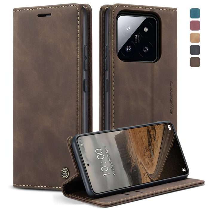 CaseMe 013 Estuche multifuncional de cuero con tapa horizontal para teléfono, For Xiaomi Redmi Note 13 Pro 4G, For Xiaomi Redmi Note 13 4G, For Xiaomi Redmi 13C 4G Global / 13C 5G, For Xiaomi Poco X6 Pro, For Xiaomi Redmi K70E 5G, For Xiaomi 14 Pro    ...