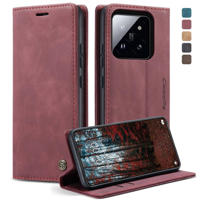 CaseMe 013 Estuche multifuncional de cuero con tapa horizontal para teléfono, For Xiaomi Redmi Note 13 Pro 4G, For Xiaomi Redmi Note 13 4G, For Xiaomi Redmi 13C 4G Global / 13C 5G, For Xiaomi Poco X6 Pro, For Xiaomi Redmi K70E 5G, For Xiaomi 14 Pro    ...