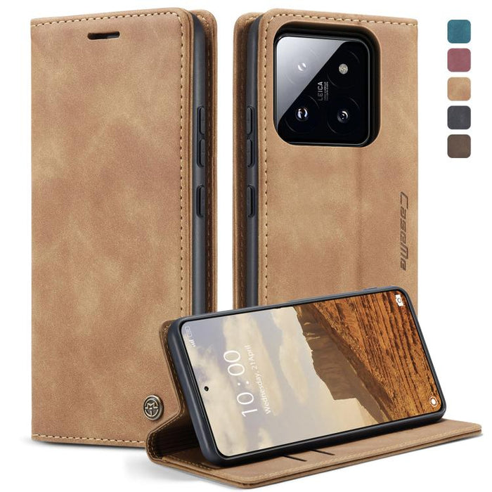CaseMe 013 Estuche multifuncional de cuero con tapa horizontal para teléfono, For Xiaomi Redmi Note 13 Pro 4G, For Xiaomi Redmi Note 13 4G, For Xiaomi Redmi 13C 4G Global / 13C 5G, For Xiaomi Poco X6 Pro, For Xiaomi Redmi K70E 5G, For Xiaomi 14 Pro    ...