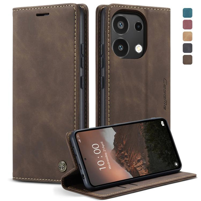 CaseMe 013 Estuche multifuncional de cuero con tapa horizontal para teléfono, For Xiaomi Redmi Note 13 Pro 4G, For Xiaomi Redmi Note 13 4G, For Xiaomi Redmi 13C 4G Global / 13C 5G, For Xiaomi Poco X6 Pro, For Xiaomi Redmi K70E 5G, For Xiaomi 14 Pro    ...