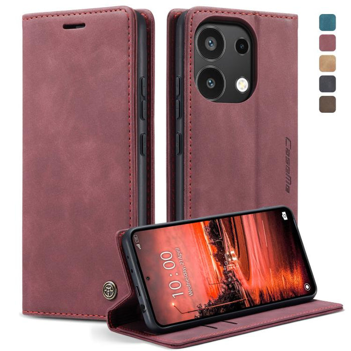 CaseMe 013 Estuche multifuncional de cuero con tapa horizontal para teléfono, For Xiaomi Redmi Note 13 Pro 4G, For Xiaomi Redmi Note 13 4G, For Xiaomi Redmi 13C 4G Global / 13C 5G, For Xiaomi Poco X6 Pro, For Xiaomi Redmi K70E 5G, For Xiaomi 14 Pro    ...