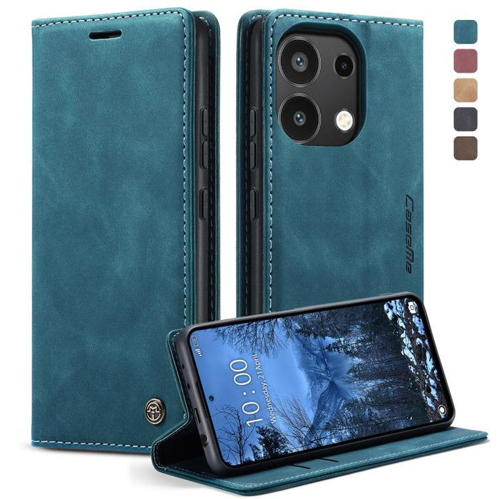 CaseMe 013 Estuche multifuncional de cuero con tapa horizontal para teléfono, For Xiaomi Redmi Note 13 Pro 4G, For Xiaomi Redmi Note 13 4G, For Xiaomi Redmi 13C 4G Global / 13C 5G, For Xiaomi Poco X6 Pro, For Xiaomi Redmi K70E 5G, For Xiaomi 14 Pro    ...