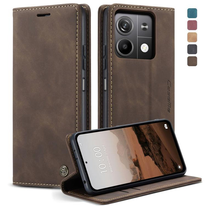 CaseMe 013 Estuche multifuncional de cuero con tapa horizontal para teléfono, For Xiaomi Redmi Note 13 Pro 4G, For Xiaomi Redmi Note 13 4G, For Xiaomi Redmi 13C 4G Global / 13C 5G, For Xiaomi Poco X6 Pro, For Xiaomi Redmi K70E 5G, For Xiaomi 14 Pro    ...