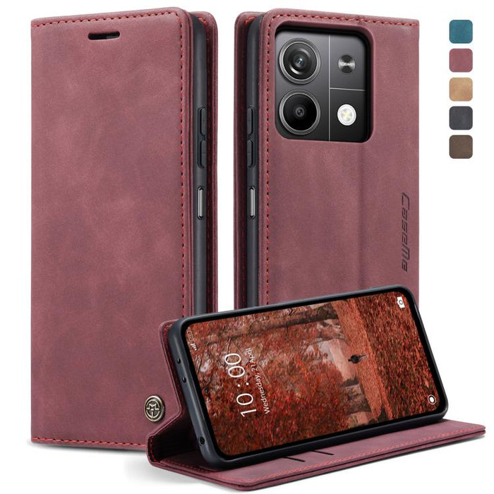 CaseMe 013 Estuche multifuncional de cuero con tapa horizontal para teléfono, For Xiaomi Redmi Note 13 Pro 4G, For Xiaomi Redmi Note 13 4G, For Xiaomi Redmi 13C 4G Global / 13C 5G, For Xiaomi Poco X6 Pro, For Xiaomi Redmi K70E 5G, For Xiaomi 14 Pro    ...