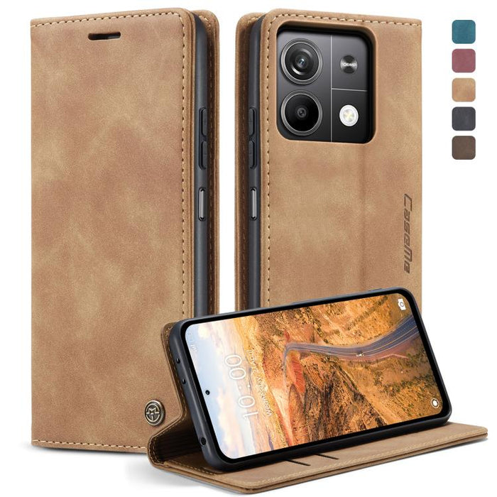 CaseMe 013 Estuche multifuncional de cuero con tapa horizontal para teléfono, For Xiaomi Redmi Note 13 Pro 4G, For Xiaomi Redmi Note 13 4G, For Xiaomi Redmi 13C 4G Global / 13C 5G, For Xiaomi Poco X6 Pro, For Xiaomi Redmi K70E 5G, For Xiaomi 14 Pro    ...