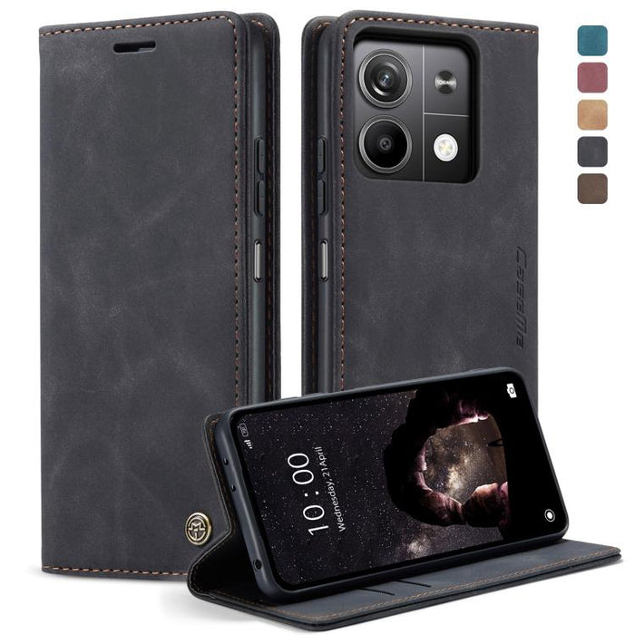 CaseMe 013 Estuche multifuncional de cuero con tapa horizontal para teléfono, For Xiaomi Redmi Note 13 Pro 4G, For Xiaomi Redmi Note 13 4G, For Xiaomi Redmi 13C 4G Global / 13C 5G, For Xiaomi Poco X6 Pro, For Xiaomi Redmi K70E 5G, For Xiaomi 14 Pro    ...