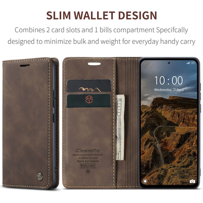 CaseMe 013 Estuche multifuncional de cuero con tapa horizontal para teléfono, For Xiaomi Redmi Note 13 Pro 4G, For Xiaomi Redmi Note 13 4G, For Xiaomi Redmi 13C 4G Global / 13C 5G, For Xiaomi Poco X6 Pro, For Xiaomi Redmi K70E 5G, For Xiaomi 14 Pro    ...