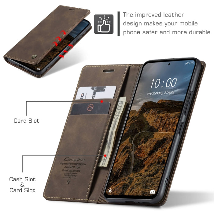 CaseMe 013 Estuche multifuncional de cuero con tapa horizontal para teléfono, For Xiaomi Redmi Note 13 Pro 4G, For Xiaomi Redmi Note 13 4G, For Xiaomi Redmi 13C 4G Global / 13C 5G, For Xiaomi Poco X6 Pro, For Xiaomi Redmi K70E 5G, For Xiaomi 14 Pro    ...