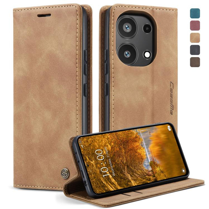 CaseMe 013 Estuche multifuncional de cuero con tapa horizontal para teléfono, For Xiaomi Redmi Note 13 Pro 4G, For Xiaomi Redmi Note 13 4G, For Xiaomi Redmi 13C 4G Global / 13C 5G, For Xiaomi Poco X6 Pro, For Xiaomi Redmi K70E 5G, For Xiaomi 14 Pro    ...
