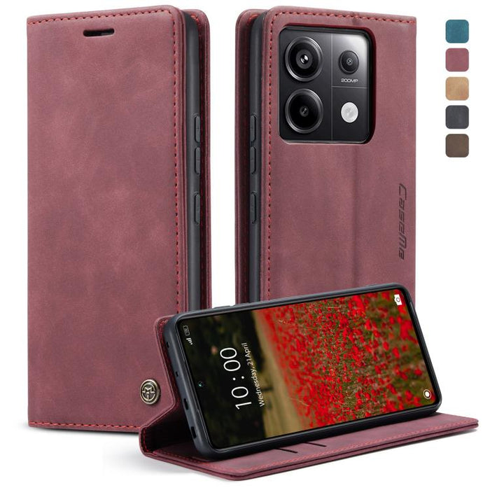CaseMe 013 Estuche multifuncional de cuero con tapa horizontal para teléfono, For Xiaomi Redmi Note 13 Pro 4G, For Xiaomi Redmi Note 13 4G, For Xiaomi Redmi 13C 4G Global / 13C 5G, For Xiaomi Poco X6 Pro, For Xiaomi Redmi K70E 5G, For Xiaomi 14 Pro    ...