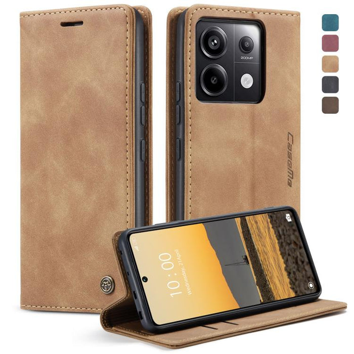 CaseMe 013 Estuche multifuncional de cuero con tapa horizontal para teléfono, For Xiaomi Redmi Note 13 Pro 4G, For Xiaomi Redmi Note 13 4G, For Xiaomi Redmi 13C 4G Global / 13C 5G, For Xiaomi Poco X6 Pro, For Xiaomi Redmi K70E 5G, For Xiaomi 14 Pro    ...