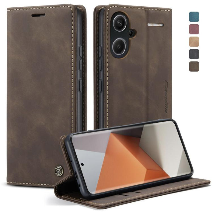 CaseMe 013 Estuche multifuncional de cuero con tapa horizontal para teléfono, For Xiaomi Redmi Note 13 Pro 4G, For Xiaomi Redmi Note 13 4G, For Xiaomi Redmi 13C 4G Global / 13C 5G, For Xiaomi Poco X6 Pro, For Xiaomi Redmi K70E 5G, For Xiaomi 14 Pro    ...
