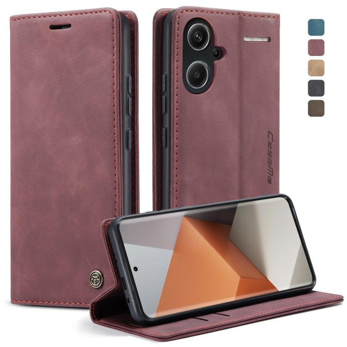 CaseMe 013 Estuche multifuncional de cuero con tapa horizontal para teléfono, For Xiaomi Redmi Note 13 Pro 4G, For Xiaomi Redmi Note 13 4G, For Xiaomi Redmi 13C 4G Global / 13C 5G, For Xiaomi Poco X6 Pro, For Xiaomi Redmi K70E 5G, For Xiaomi 14 Pro    ...