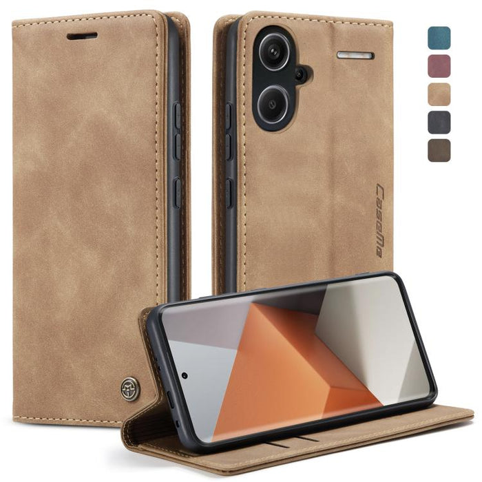 CaseMe 013 Estuche multifuncional de cuero con tapa horizontal para teléfono, For Xiaomi Redmi Note 13 Pro 4G, For Xiaomi Redmi Note 13 4G, For Xiaomi Redmi 13C 4G Global / 13C 5G, For Xiaomi Poco X6 Pro, For Xiaomi Redmi K70E 5G, For Xiaomi 14 Pro    ...