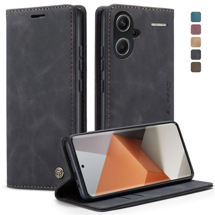 CaseMe 013 Estuche multifuncional de cuero con tapa horizontal para teléfono, For Xiaomi Redmi Note 13 Pro 4G, For Xiaomi Redmi Note 13 4G, For Xiaomi Redmi 13C 4G Global / 13C 5G, For Xiaomi Poco X6 Pro, For Xiaomi Redmi K70E 5G, For Xiaomi 14 Pro    ...