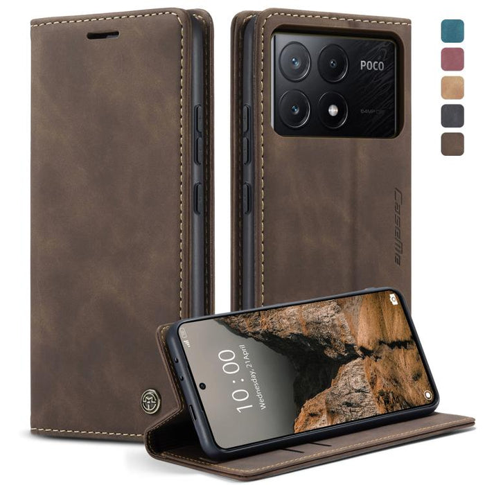 CaseMe 013 Estuche multifuncional de cuero con tapa horizontal para teléfono, For Xiaomi Redmi Note 13 Pro 4G, For Xiaomi Redmi Note 13 4G, For Xiaomi Redmi 13C 4G Global / 13C 5G, For Xiaomi Poco X6 Pro, For Xiaomi Redmi K70E 5G, For Xiaomi 14 Pro    ...