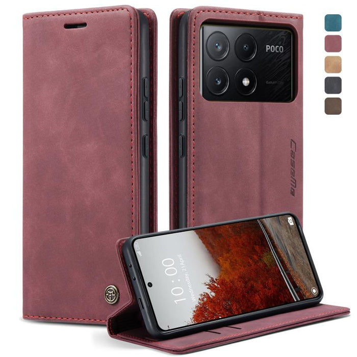 CaseMe 013 Estuche multifuncional de cuero con tapa horizontal para teléfono, For Xiaomi Redmi Note 13 Pro 4G, For Xiaomi Redmi Note 13 4G, For Xiaomi Redmi 13C 4G Global / 13C 5G, For Xiaomi Poco X6 Pro, For Xiaomi Redmi K70E 5G, For Xiaomi 14 Pro    ...