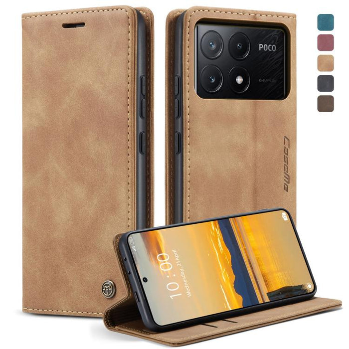 CaseMe 013 Estuche multifuncional de cuero con tapa horizontal para teléfono, For Xiaomi Redmi Note 13 Pro 4G, For Xiaomi Redmi Note 13 4G, For Xiaomi Redmi 13C 4G Global / 13C 5G, For Xiaomi Poco X6 Pro, For Xiaomi Redmi K70E 5G, For Xiaomi 14 Pro    ...