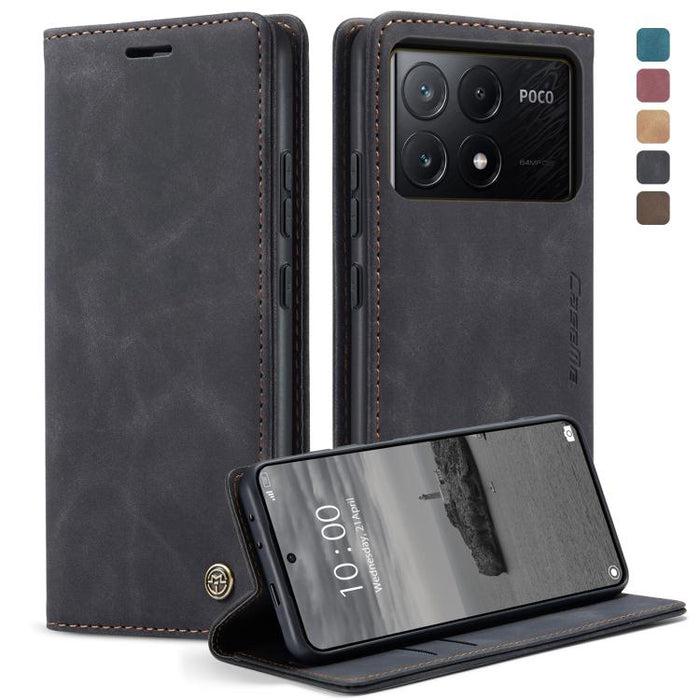 CaseMe 013 Estuche multifuncional de cuero con tapa horizontal para teléfono, For Xiaomi Redmi Note 13 Pro 4G, For Xiaomi Redmi Note 13 4G, For Xiaomi Redmi 13C 4G Global / 13C 5G, For Xiaomi Poco X6 Pro, For Xiaomi Redmi K70E 5G, For Xiaomi 14 Pro    ...
