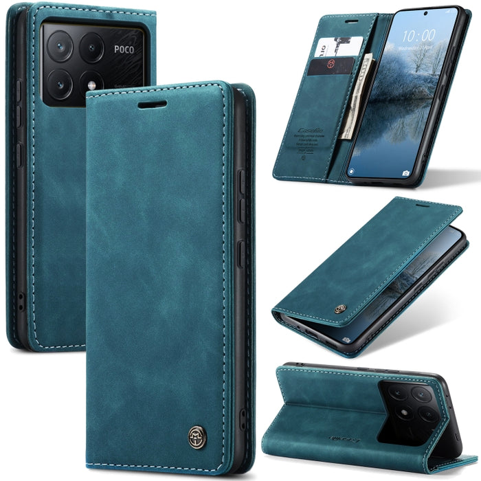 CaseMe 013 Estuche multifuncional de cuero con tapa horizontal para teléfono, For Xiaomi Redmi Note 13 Pro 4G, For Xiaomi Redmi Note 13 4G, For Xiaomi Redmi 13C 4G Global / 13C 5G, For Xiaomi Poco X6 Pro, For Xiaomi Redmi K70E 5G, For Xiaomi 14 Pro    ...