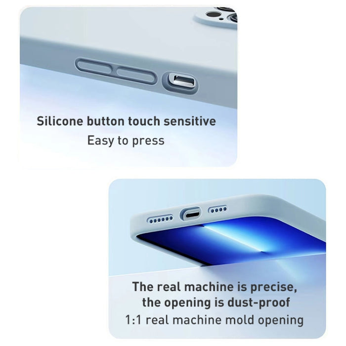 Estuche para teléfono con orificio de precisión MagSafe de silicona líquida, For iPhone 14 Plus, For iPhone 14, For iPhone 14 Pro, For iPhone 14 Pro Max, For iPhone 13 Pro Max, For iPhone 13 Pro, For iPhone 13