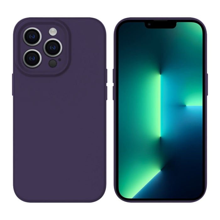 Estuche para teléfono con orificio de precisión MagSafe de silicona líquida, For iPhone 14 Plus, For iPhone 14, For iPhone 14 Pro, For iPhone 14 Pro Max, For iPhone 13 Pro Max, For iPhone 13 Pro, For iPhone 13
