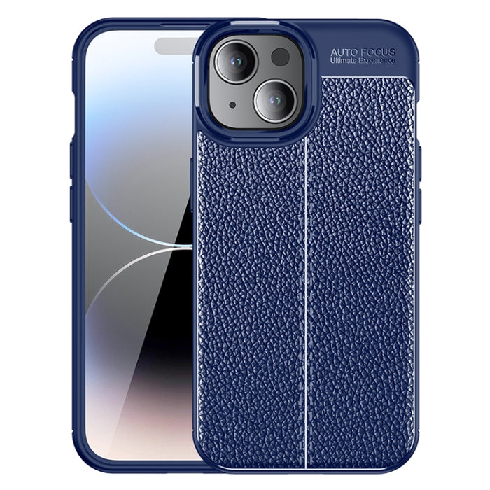 Funda de teléfono TPU a prueba de golpes con textura Litchi