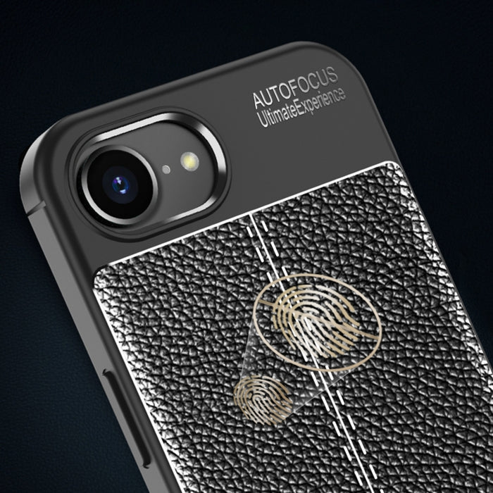 Funda de teléfono TPU a prueba de golpes con textura Litchi