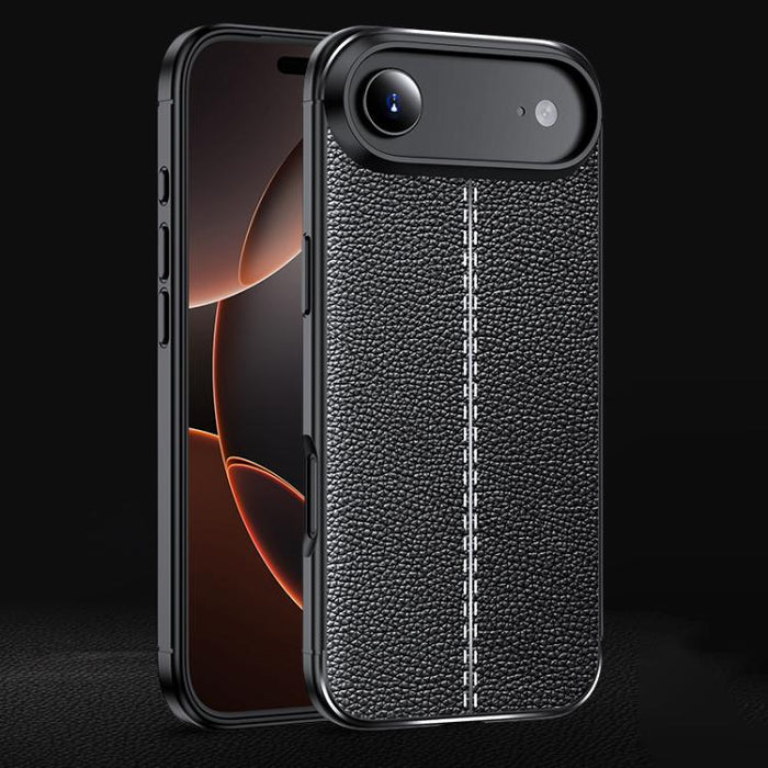 Funda de teléfono TPU a prueba de golpes con textura Litchi