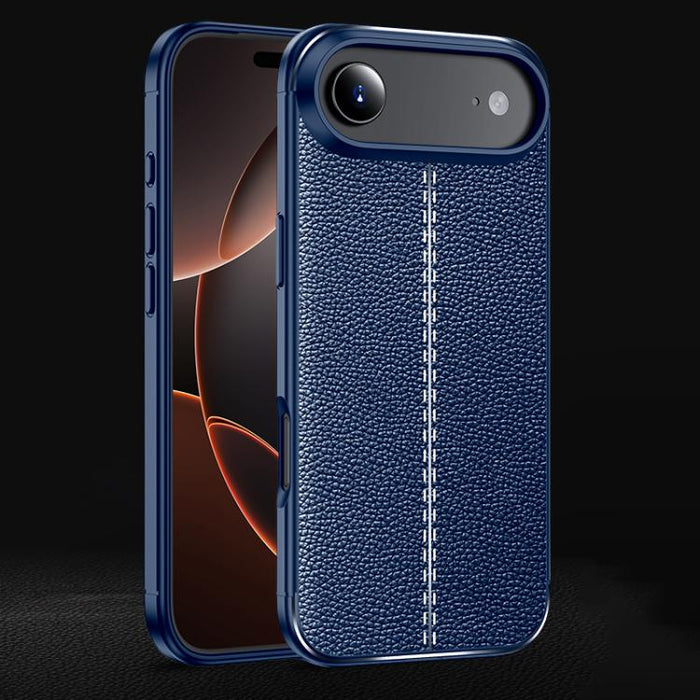 Funda de teléfono TPU a prueba de golpes con textura Litchi