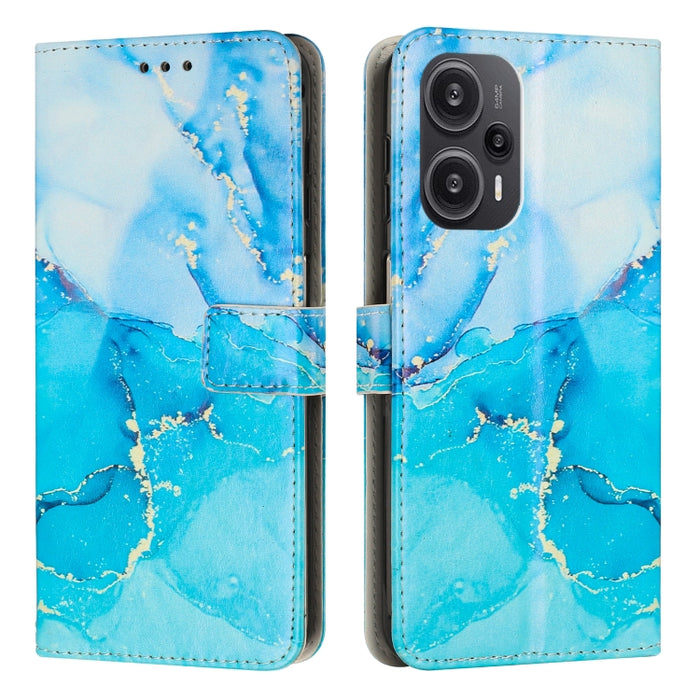 Estuche para teléfono de cuero con patrón de mármol pintado, For Redmi Note 13 5G, For Redmi 13C 4G, For Redmi Note 13 Pro+, For Redmi Note 13 Pro 5G, For Redmi 12 4G / Redmi 12 5G / Note 12R, For Xiaomi Redmi Note 12 Turbo/Poco F5                     ...