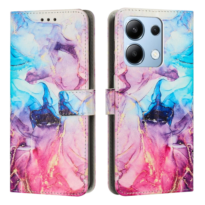 Estuche para teléfono de cuero con patrón de mármol pintado, For Redmi Note 13 5G, For Redmi 13C 4G, For Redmi Note 13 Pro+, For Redmi Note 13 Pro 5G, For Redmi 12 4G / Redmi 12 5G / Note 12R, For Xiaomi Redmi Note 12 Turbo/Poco F5                     ...