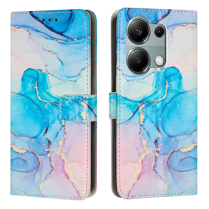 Estuche para teléfono de cuero con patrón de mármol pintado, For Redmi Note 13 5G, For Redmi 13C 4G, For Redmi Note 13 Pro+, For Redmi Note 13 Pro 5G, For Redmi 12 4G / Redmi 12 5G / Note 12R, For Xiaomi Redmi Note 12 Turbo/Poco F5                     ...