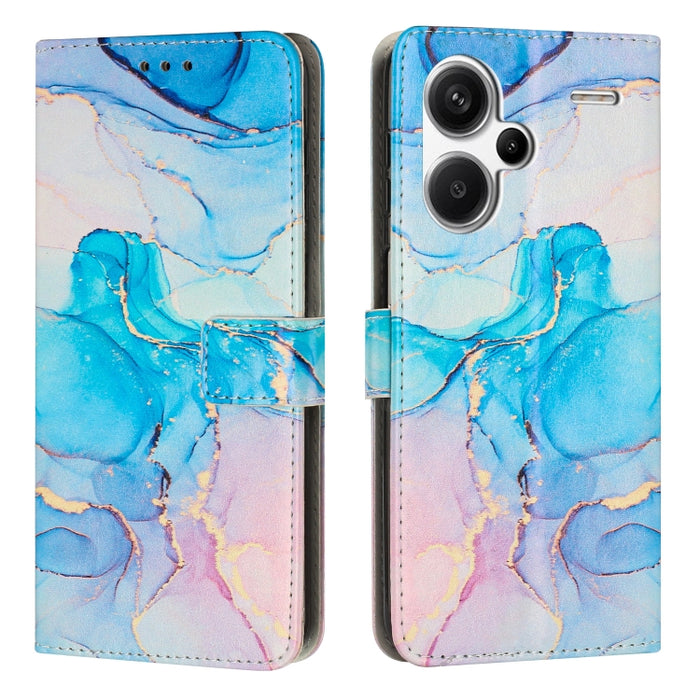 Estuche para teléfono de cuero con patrón de mármol pintado, For Redmi Note 13 5G, For Redmi 13C 4G, For Redmi Note 13 Pro+, For Redmi Note 13 Pro 5G, For Redmi 12 4G / Redmi 12 5G / Note 12R, For Xiaomi Redmi Note 12 Turbo/Poco F5                     ...