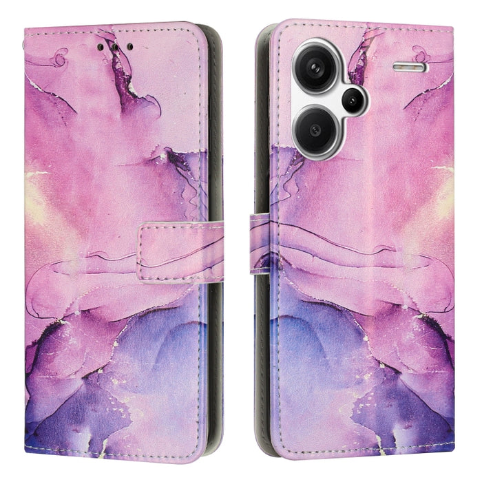 Estuche para teléfono de cuero con patrón de mármol pintado, For Redmi Note 13 5G, For Redmi 13C 4G, For Redmi Note 13 Pro+, For Redmi Note 13 Pro 5G, For Redmi 12 4G / Redmi 12 5G / Note 12R, For Xiaomi Redmi Note 12 Turbo/Poco F5                     ...