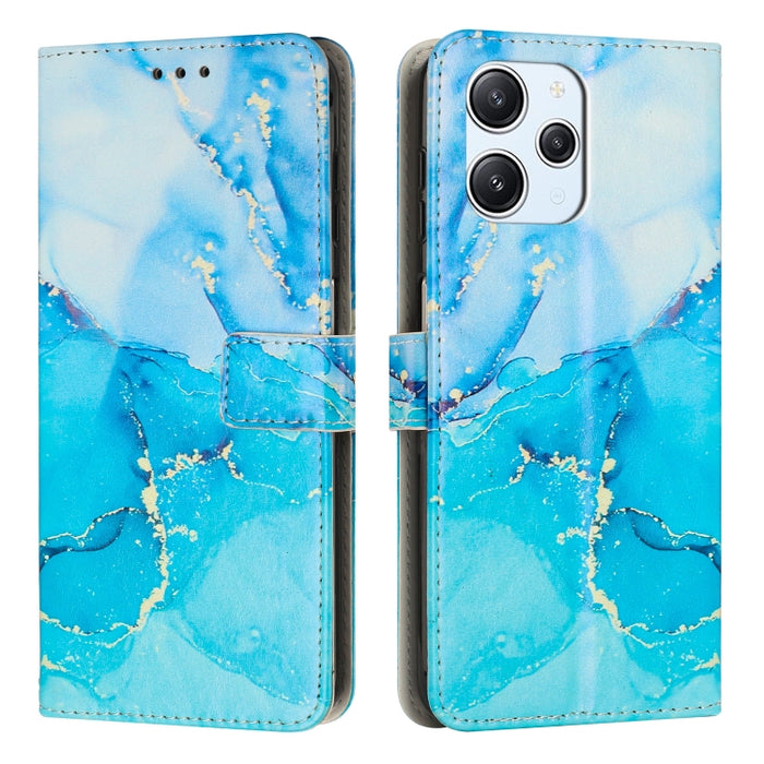 Estuche para teléfono de cuero con patrón de mármol pintado, For Redmi Note 13 5G, For Redmi 13C 4G, For Redmi Note 13 Pro+, For Redmi Note 13 Pro 5G, For Redmi 12 4G / Redmi 12 5G / Note 12R, For Xiaomi Redmi Note 12 Turbo/Poco F5                     ...