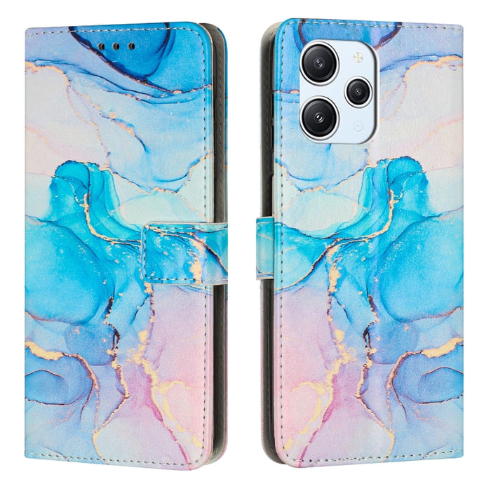 Estuche para teléfono de cuero con patrón de mármol pintado, For Redmi Note 13 5G, For Redmi 13C 4G, For Redmi Note 13 Pro+, For Redmi Note 13 Pro 5G, For Redmi 12 4G / Redmi 12 5G / Note 12R, For Xiaomi Redmi Note 12 Turbo/Poco F5                     ...