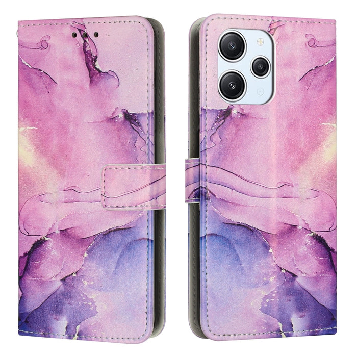 Estuche para teléfono de cuero con patrón de mármol pintado, For Redmi Note 13 5G, For Redmi 13C 4G, For Redmi Note 13 Pro+, For Redmi Note 13 Pro 5G, For Redmi 12 4G / Redmi 12 5G / Note 12R, For Xiaomi Redmi Note 12 Turbo/Poco F5                     ...