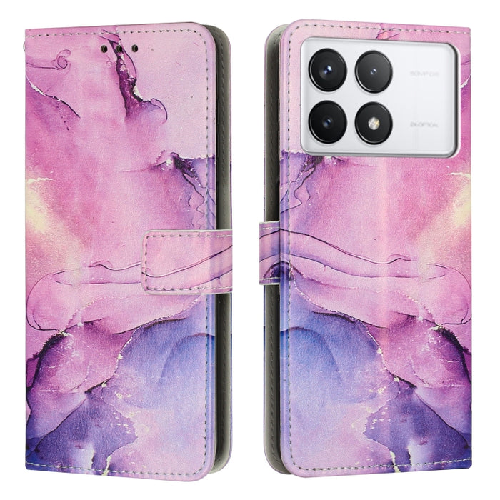 Estuche para teléfono de cuero con patrón de mármol pintado, For Redmi Note 13 5G, For Redmi 13C 4G, For Redmi Note 13 Pro+, For Redmi Note 13 Pro 5G, For Redmi 12 4G / Redmi 12 5G / Note 12R, For Xiaomi Redmi Note 12 Turbo/Poco F5                     ...
