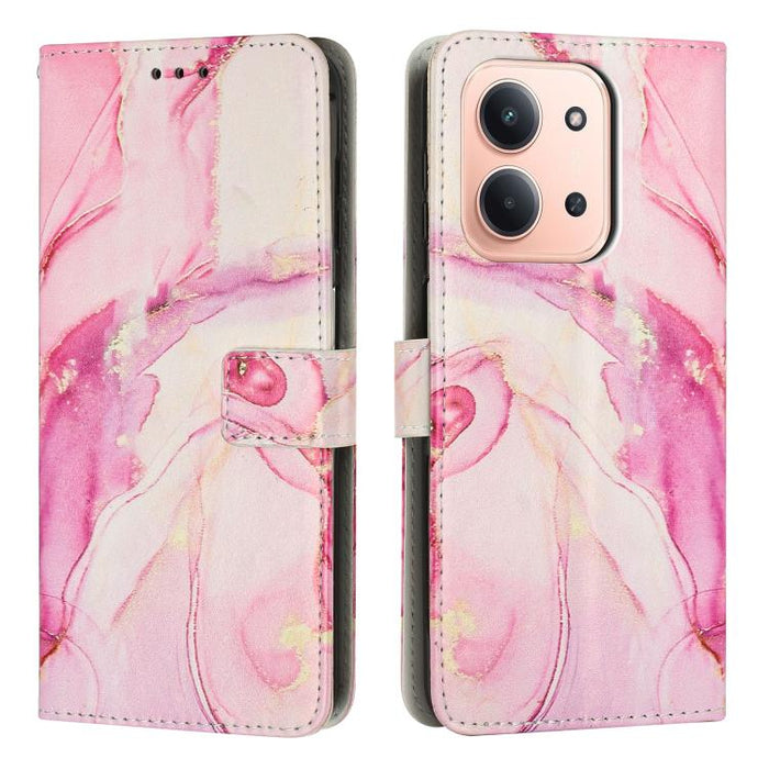 Estuche para teléfono de cuero con patrón de mármol pintado, For Redmi Note 15 Pro+ 5G Global 163.3mm, For Redmi Note 15 5G / 4G Global 164mm, For Redmi K90 Pro Max / Poco F8 Ultra, For Redmi Note 15 Pro 4G Global 163.2mm, For Redmi K90 / Poco F8 Pro  ...